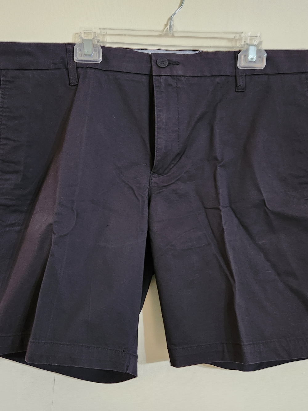 Dockers Men's Flat-Front Dark Navy Cotton Shorts